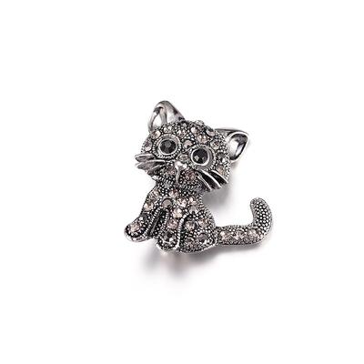 Women's Brooches Classic Cat Animals Stylish Brooch Jewelry Silver For Daily Date