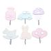 3 PCS Childrens Hangers Towel Robe Hat Hooks Coat Decorate