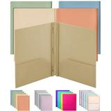 Mr. Pen- Plastic Folders with Pockets and Prong 5 Pack Vintage Colors Pocket Folders Folders with Prongs File Folders with Fasteners 2 Pocket Folder Folder with Pockets Two Pocket Folder