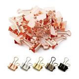 Mr. Pen- Binder Clips Small Binder Clips 50 Pack 0.75 in Rose Gold Small Clips Paper Binder Clips Binder Clips Small Size Small Paper Clips Office Clips Micro Binder Clips Mini Binder Clips