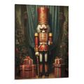 Creowell Christmas Nutcracker Poster Art Print Holiday Decorations and Cheer Joyful Christmas Wall Art Winter Holidays Whimsical Gift Print Decor (Christmas Nutcracker 16x20 Inch)