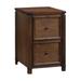 Baton Rouge 2 Drawer File Cabinet in Brushed Walnut Finish in Engineered Wood