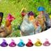 Holiday sales Lmueinov 6 Chicken Hats For Hens Funny Halloween Accessories Feather Top Hat With Adjustable Elastic Chin Strap Rooster Parrot Poultry Stylish Show Costume Savings up to 30% off