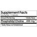Naturetition Supplements Phosphatidyl Choline 450mg ~ 200 Capsules - No Additives