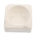 Household Feeding Bowl Wear-resistant Hamster Food Feeder Washable Ceramics White