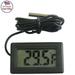 Digital Refrigerator Thermometer LCD Display Thermostat Oven Thermometer Freezer Electronic Temperature Hygrometer with Probe for Vehicle Fish Tank Aquarium Incubators Brooders Climb Pet