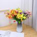 Dinmmgg 6 Bundles Artificial Flower Silk Daisy Wildflowers Shrubs Plants Decoration Light Artificial Flowers Valentine Artificial Flowers Artificial Hydrangea Flowers with Vase Sunflower Flowers