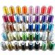 New Brothread 40 Brother Colors Polyester Embroidery Machine Thread Kit 500M (550Y) each Spool for Brother Babylock Janome Singer Pfaff Husqvarna Bernina Embroidery and Sewing Machines