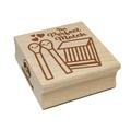 The Perfect Match Matches in Love Valentine s Day Square Rubber Stamp Stamping Scrapbooking Crafting - Small 1.25in