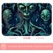 FeBohao Bath Mat Bathroom Rug Highly Absorbent Quick Dry Technical Cloth Fabric Sauna Living Room Carpet Pad Rubber Bottom Big Square Collapsible Cute Fit Homes Decor Child Aliens