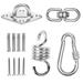 NANDIYNZHI home & kitchen Hanging Sandbag Hanging Set Accessories Hook Swing Wicker Chair Chair Basket Tools & Home Improvement Silverï¼ˆClearanceï¼‰