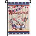 YCHII Patriotic Gnome Garden Flag for Labor Day Double Sided Welcome Love Heart Burlap Yard Flags Labor Day Star Garden Flags for Home House Outdoor Garden Yard Lawn Decor