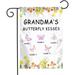 Custom Garden Flag Grandma s Reasons To Bee Happy Personalized Yard Flags Decor Nameinch Gifts Customized Bee House Lawn Banner Double Sided NOT Included Garden Flag Stand