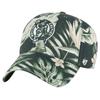 Men's '47 Green Boston Celtics Tropicalia Floral Clean Up Adjustable Hat