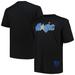 Men's Mitchell & Ness Black Orlando Magic Big Tall Hardwood Classics Vintage Logo T-Shirt