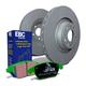 EBC Brakes OE Replacement Discs and Greenstuff Pads Kit - Rear - Solid 288x12mm - ATE Caliper