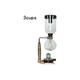 Home style siphon coffee maker tea siphon pot vacuum coffeemaker glass type coffee machine filter 3cup 3cups rose gold