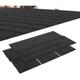 (Dark Black) Pack of 18 Tiles Roofing Felt Shingles Shed Roof Panel Sheet Asphalt House 2.61ãŽ¡