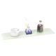 (Small White (60x15cm)) Colourful Glass Floating Shelves Wall Mounted Rack