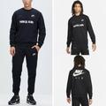 (DM5207-DM5209 Nike Mens Tracksuit Black M) Nike Air Mens Crewneck Fleece Tracksuit Sweatshirt Joggers Jogging Bottoms