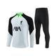 (M) Liverpool Soccer Jersey Set Football Training Suit Adult Kids Long Sleeve Tracksuit For Fans - Light Grey