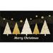 Merry Polkadot Trees Gold Kitchen Rug by Mohawk Home in Gold (Size 30 X 50)