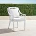 Avery Dining Arm Chair with Cushions in White Finish - Sailcloth Seagull - Frontgate