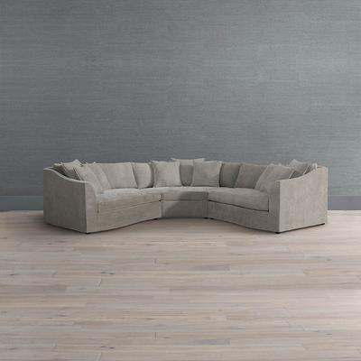 Pippa 3-pc. Loveseat Sectional - Ivory Jolie - Frontgate