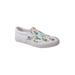 Women's Piper Ii Slip On Sneaker by LAMO in White Green (Size 6 M)