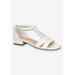 Women's Aris Sandal by Easy Street in White (Size 8 1/2 M)
