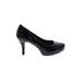 Madden Girl Heels: Slip-on Stiletto Cocktail Black Print Shoes - Women's Size 7 1/2 - Round Toe