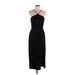 ASTR The Label Casual Dress - Sheath Halter Sleeveless: Black Solid Dresses - Women's Size Large