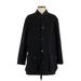 Burberry Coat: Mid-Length Black Print Jackets & Outerwear - Women's Size Small