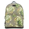 Gucci Bags | Gucci Backpack/Daypack 406370 Gg Blooms Leather Green Beige Black Backpack Fl... | Color: Black | Size: Os