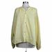 Free People Tops | Free People Blouse M Womens Yellow Down From The Cloud Button Front Oversized | Color: Yellow | Size: M