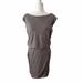 Athleta Dresses | Athleta Striped Athleisure Dress Sz M | Color: Brown/White | Size: M