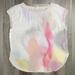 Anthropologie Tops | Anthropologie Women’s Short Sleeve Blouse Tie Dye Xl | Color: Pink/Yellow | Size: Xl