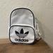 Adidas Bags | Adidas Original Women’s White Mini Travel Backpack 10" H X 7" W | Color: Black/White | Size: Os