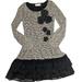 Anthropologie Sweaters | Anthropologie A'reve Women's Sweater Tunic Top Floral Lace Applique Boho Medium | Color: Black/Cream | Size: M
