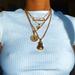 Urban Outfitters Jewelry | 3/$30 Money Multi Layer Pendant Necklace | Color: Gold | Size: Os