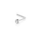 Mia Gioielli - Nose jewellery, diamond nose stud piercing 18ct gold cts 0.01 H/SI, hypoallergenic, F-06932-B00