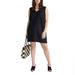 J. Crew Dresses | J.Crew Maxine V-Neck Shift Dress In Linen Black Size L Nwt | Color: Black | Size: L