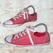 Converse Shoes | Converse All Star Chuck Taylor Dainty Ox Chambry Red Shoes Women’s Size 8 | Color: Red/White | Size: 8