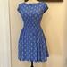 Kate Spade Dresses | Kate Spade Silk Seahorse Print Smocked Summer Dress Blue & Green Size Xs | Color: Blue/Green | Size: Xs
