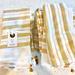 Anthropologie Kitchen | 12 White And Gold Anthropologie Napkins New | Color: Gold | Size: Os