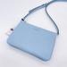 Kate Spade Bags | Kate Spade Leila Triple Gusset Crossbody Bag Light Blue | Color: Blue/Silver | Size: 6.5"H 9.6'w 2'd
