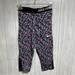 Nike Bottoms | Nike Pro Capri Leggings Pink Black Gray Size Large Girls | Color: Black/Pink | Size: Lg