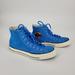 Converse Shoes | Converse Chuck Taylor Hero Blue Suede Shoes Sneaker Camo Logo Hi Top Lace Up | Color: Blue | Size: 8.5