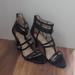 Nine West Shoes | Black Nine West Heeled Sandals | Color: Black | Size: 6