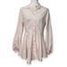 Free People Dresses | Free People Women's Shirt Dress Long Sleeve Size Small Light Pink Tunic Dress | Color: Pink | Size: S